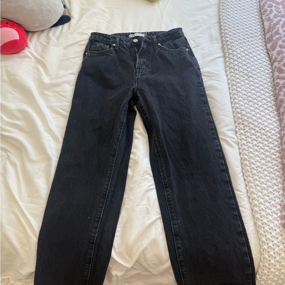 Zara Black Straight Leg Women's Jeans